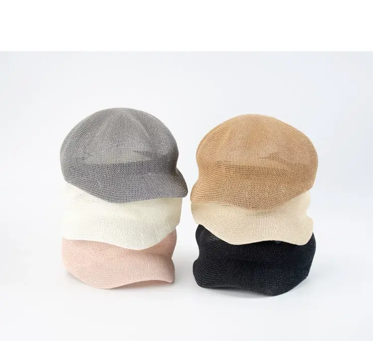 Women's Korean-style Straw Beret Hats All Colors — feature 6