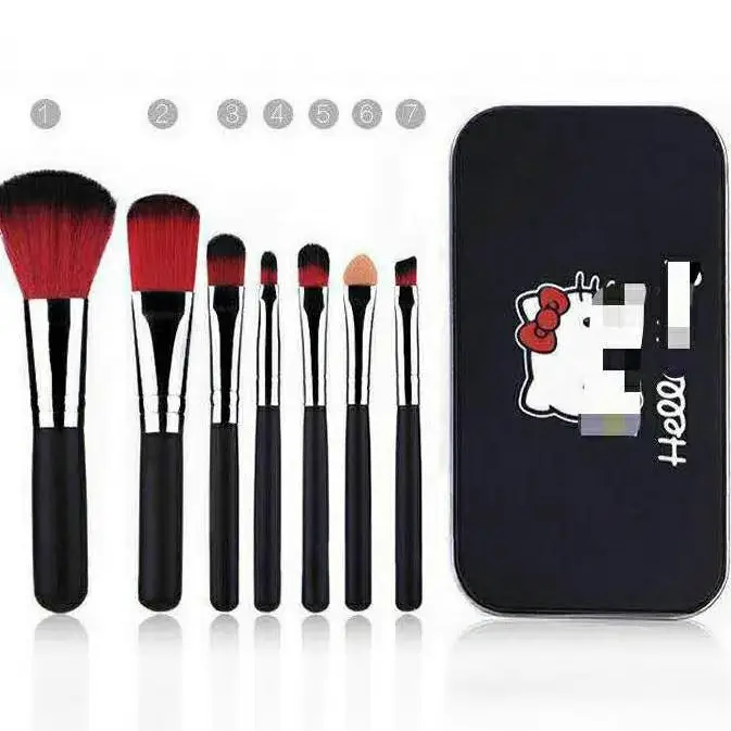 7-piece iron makeup brush set for eyes and cheeks - Image 6