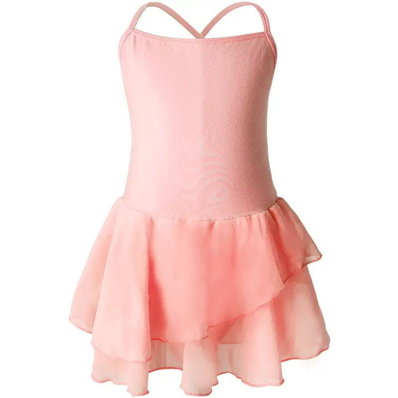 Pink Chiffon Dance Skirt for Girls Kids