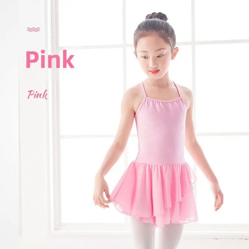 Pink Chiffon Dance Skirt for Girls Kids