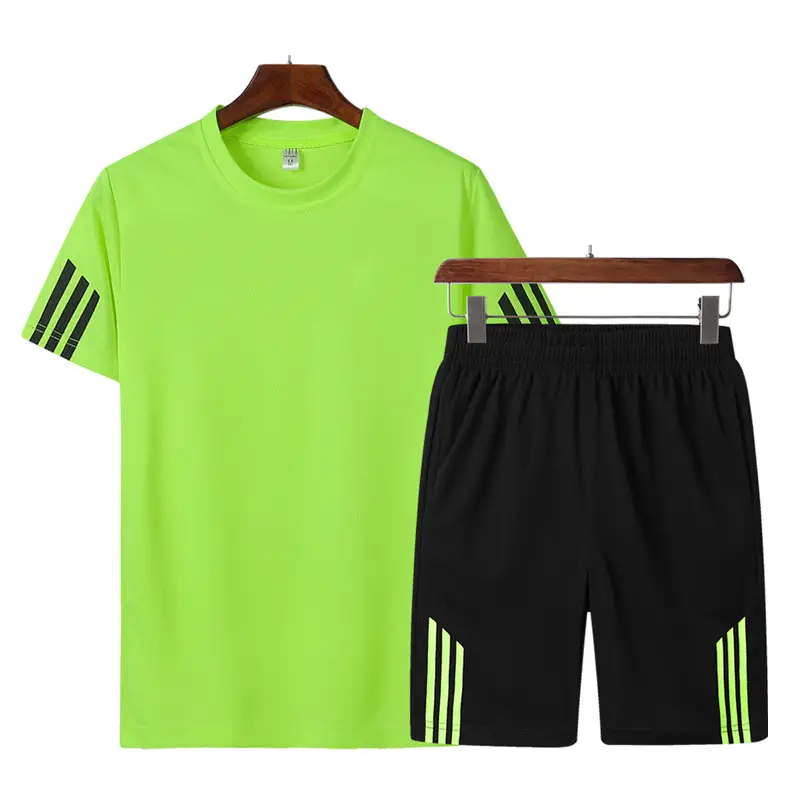 Men 2020 Summer Black Printed Shorts Set with T-Shirt - Image 15