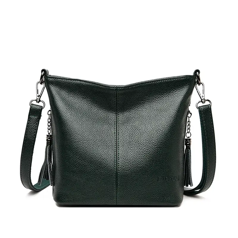 Purple Tassel Shoulder Bag for Women