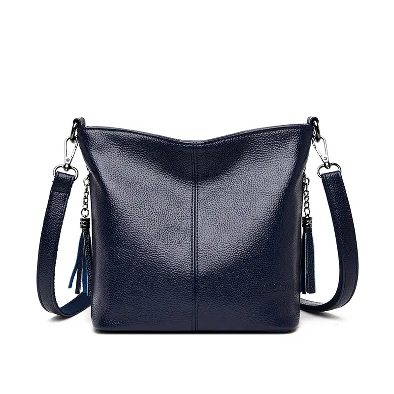 Purple Tassel Shoulder Bag for Women