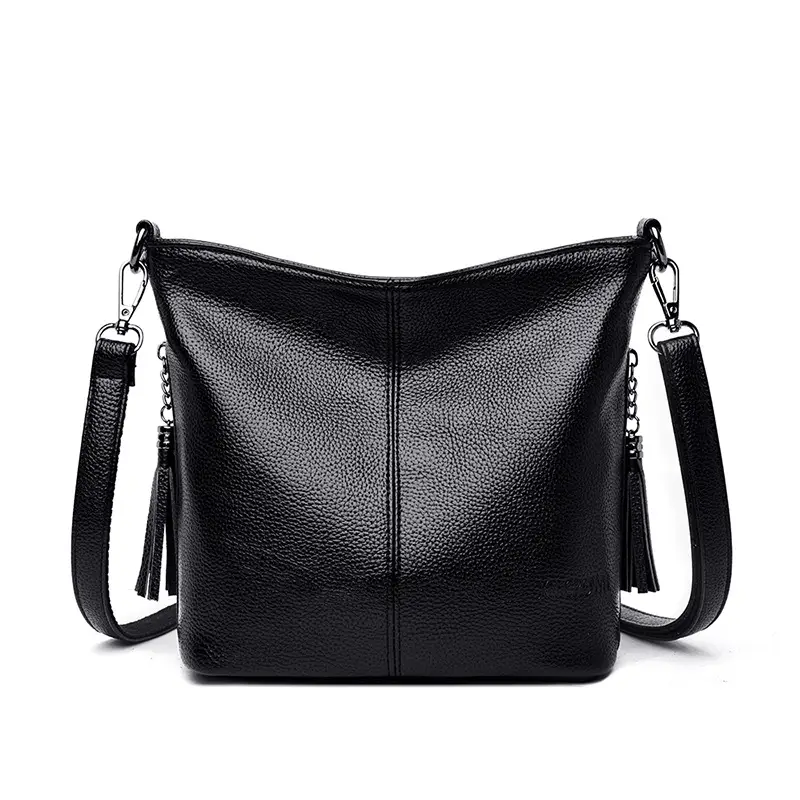 Purple Tassel Shoulder Bag for Women