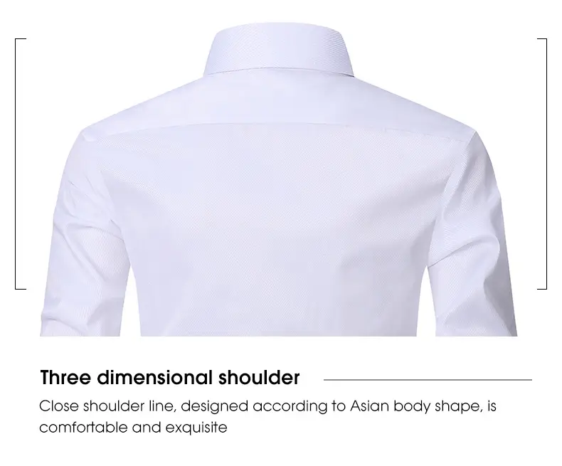 Men's Long Sleeve Slim Fit Shirt Light Grey Stretch — feature 16