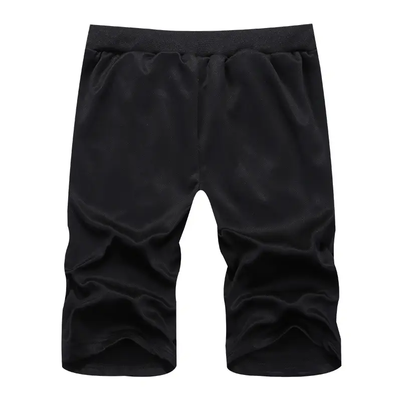 Men Navy Blue Cotton Cropped Trousers with Logo