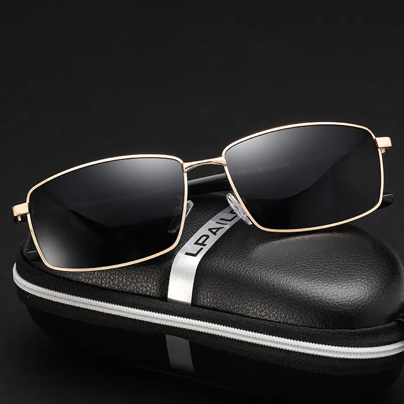 Men Square Polarized Night Vision Sunglasses - Image 2