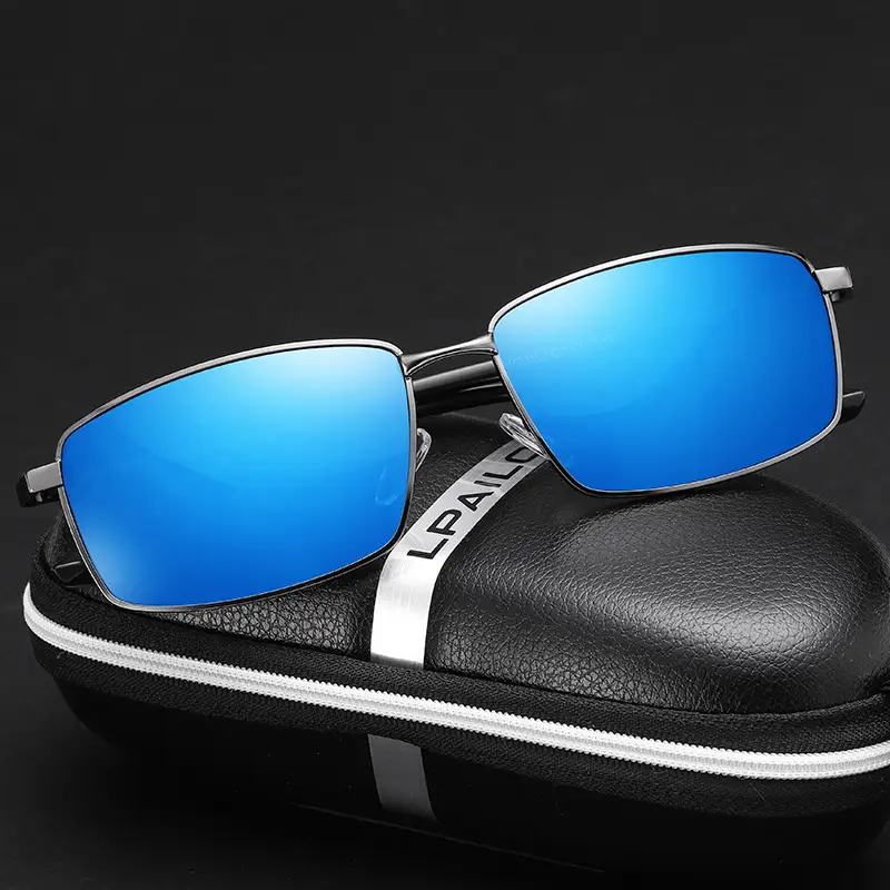 Men Square Polarized Night Vision Sunglasses - Image 3
