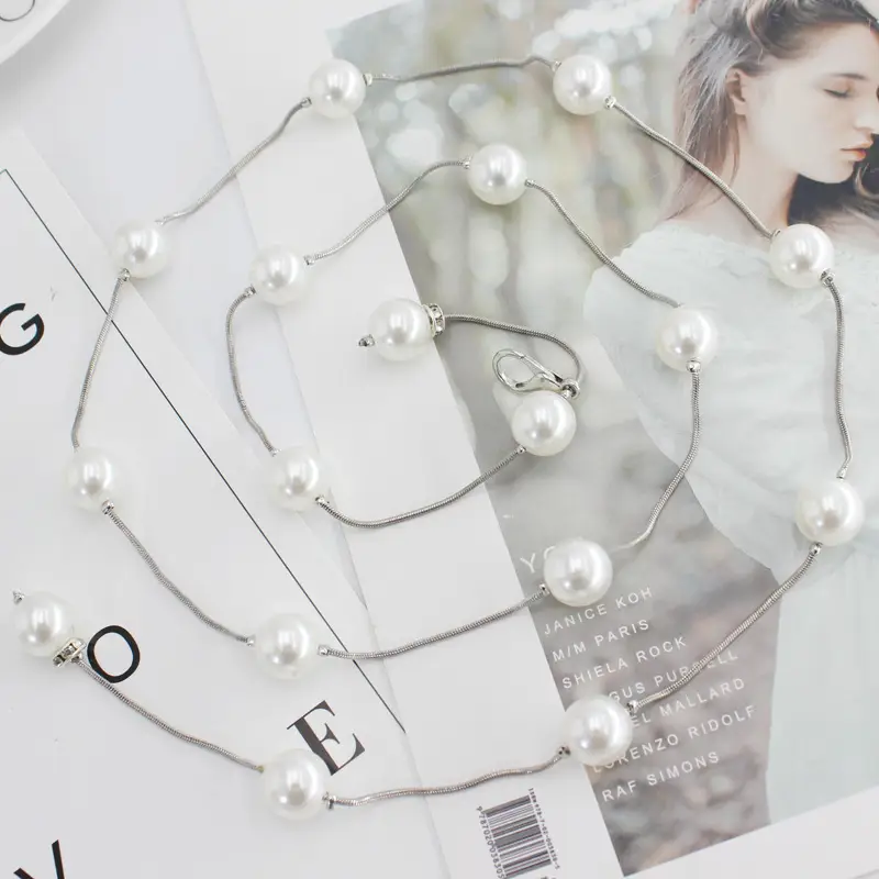 Pearl Waist Chain Hook Ladies Decorative Pendant Skirt