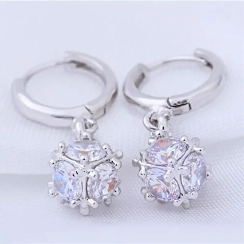 Crystal Diamond Zircon Earrings for Women - Image 2