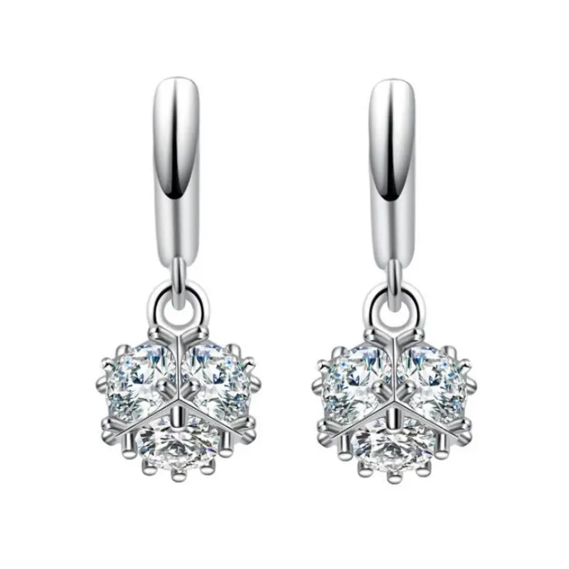 Crystal Diamond Zircon Earrings for Women - Image 3