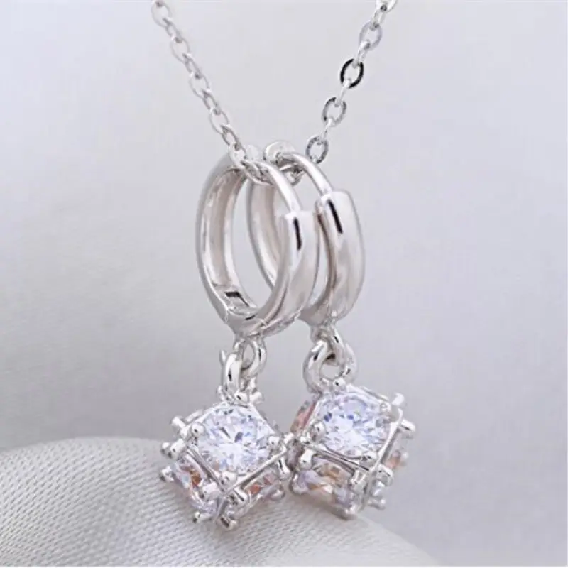Crystal Diamond Zircon Earrings for Women - Image 4