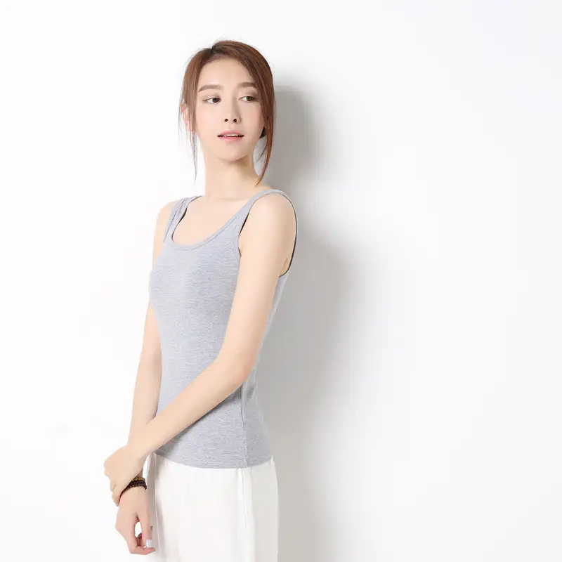Pink Camisole for Women, Sleeveless Bottoming I-Shaped - Image 5