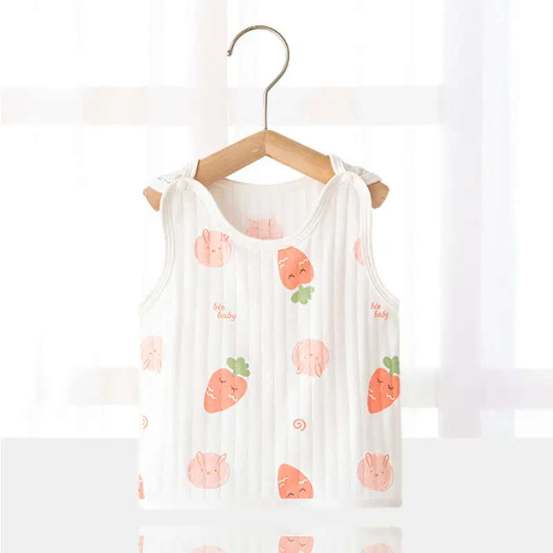 White Cotton Sleeveless Baby Dress with Cute Embroidery - Image 8
