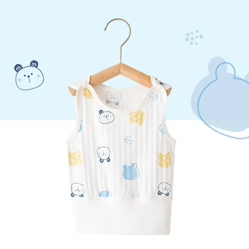 White Cotton Sleeveless Baby Dress with Cute Embroidery - Image 10
