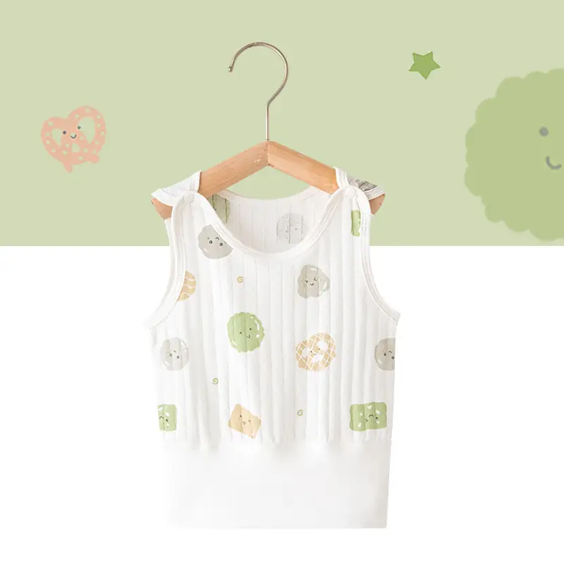 White Cotton Sleeveless Baby Dress with Cute Embroidery - Image 11