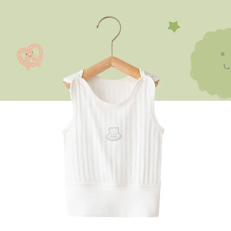 White Cotton Sleeveless Baby Dress with Cute Embroidery - Image 12
