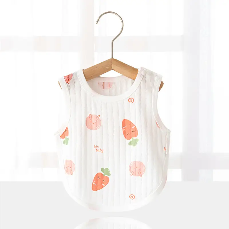 White Cotton Sleeveless Baby Dress with Cute Embroidery - Image 14