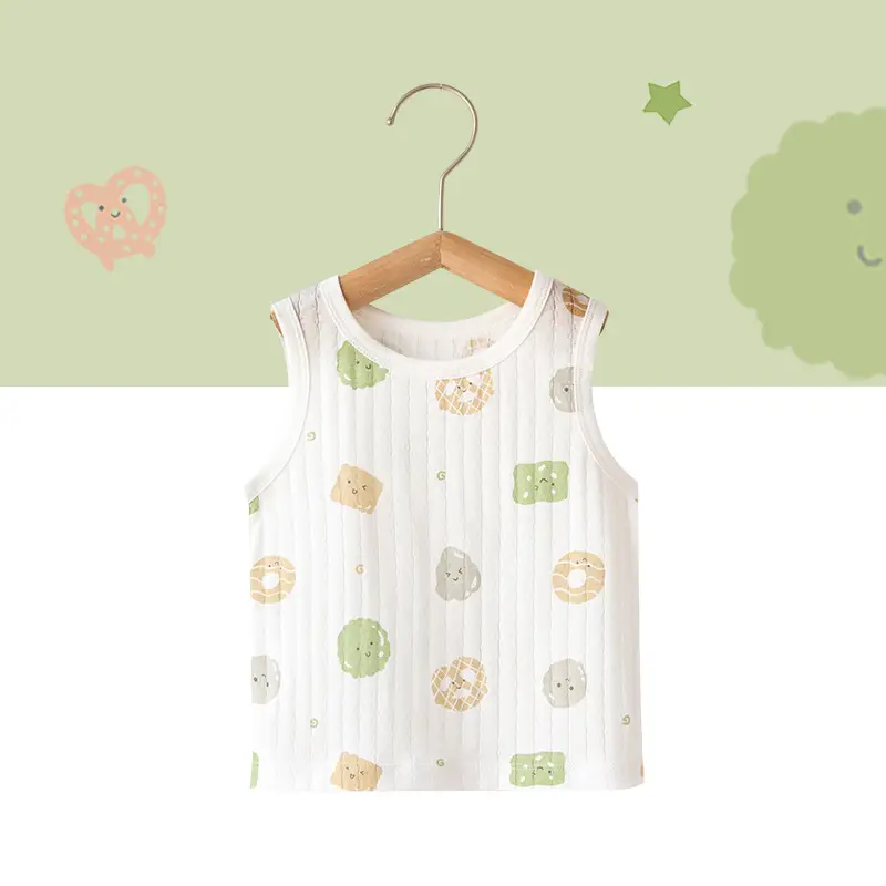 White Cotton Sleeveless Baby Dress with Cute Embroidery - Image 3
