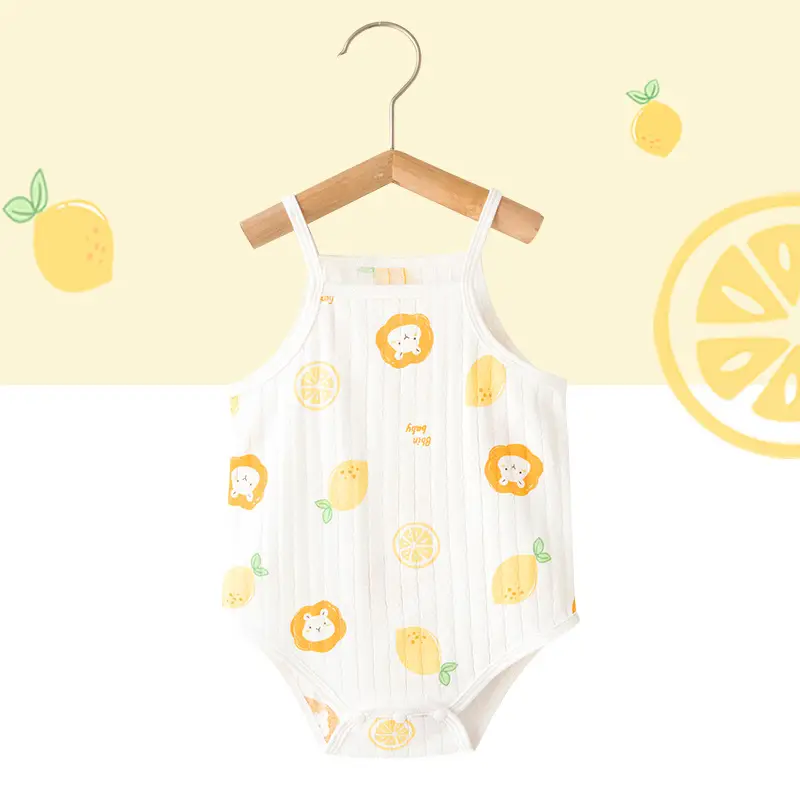 White Cotton Sleeveless Baby Dress with Cute Embroidery - Image 19