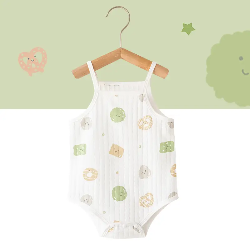 White Cotton Sleeveless Baby Dress with Cute Embroidery - Image 22