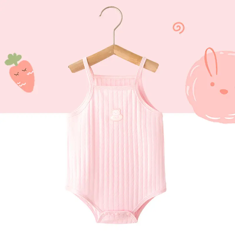 White Cotton Sleeveless Baby Dress with Cute Embroidery - Image 25
