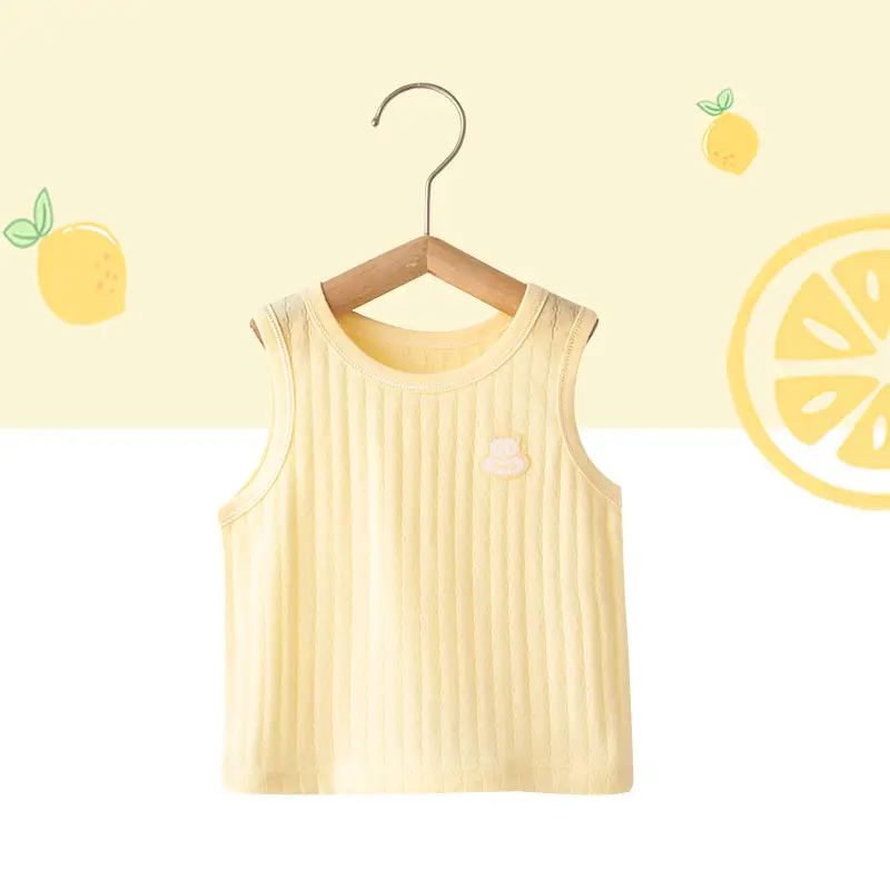 White Cotton Sleeveless Baby Dress with Cute Embroidery - Image 4