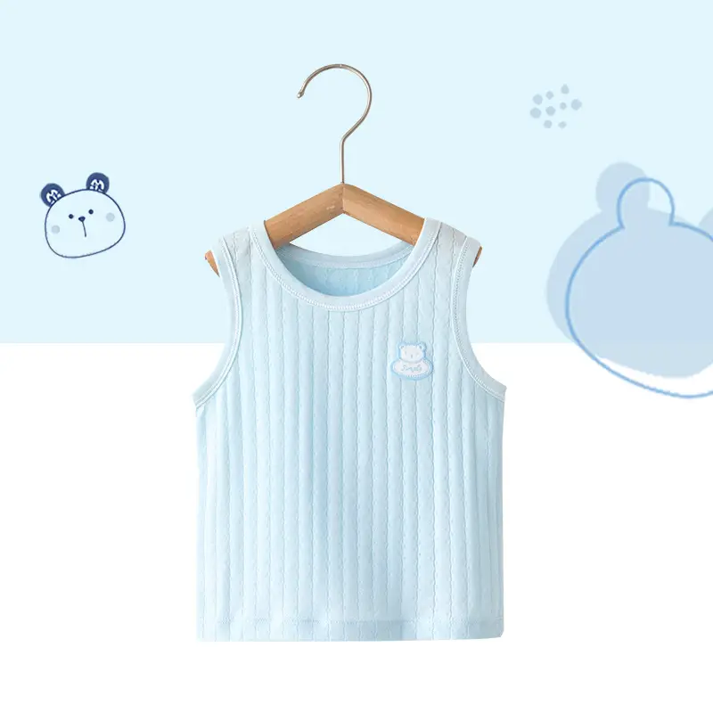White Cotton Sleeveless Baby Dress with Cute Embroidery - Image 5