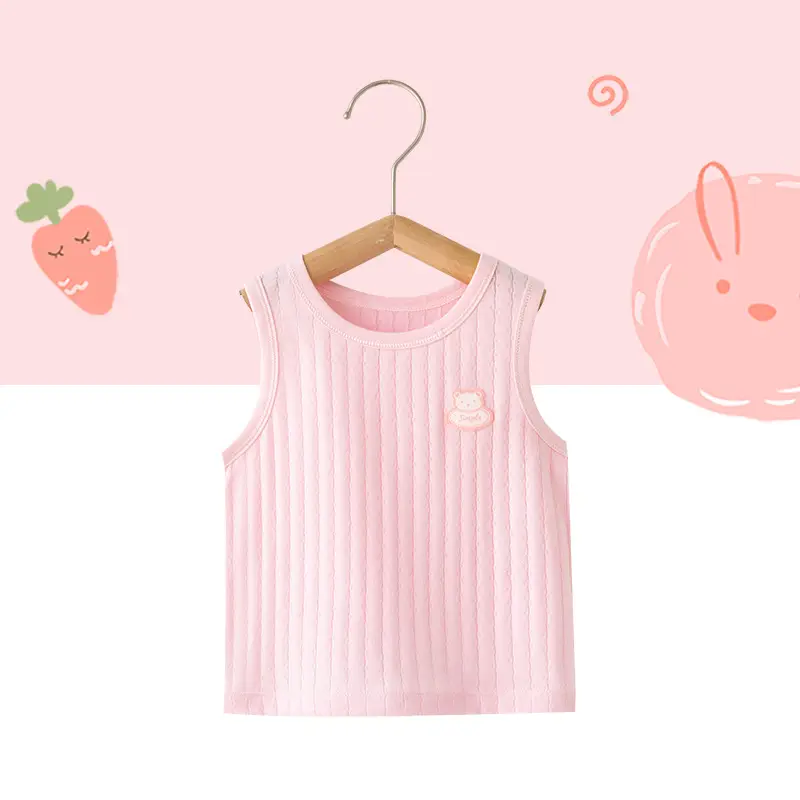 White Cotton Sleeveless Baby Dress with Cute Embroidery - Image 6