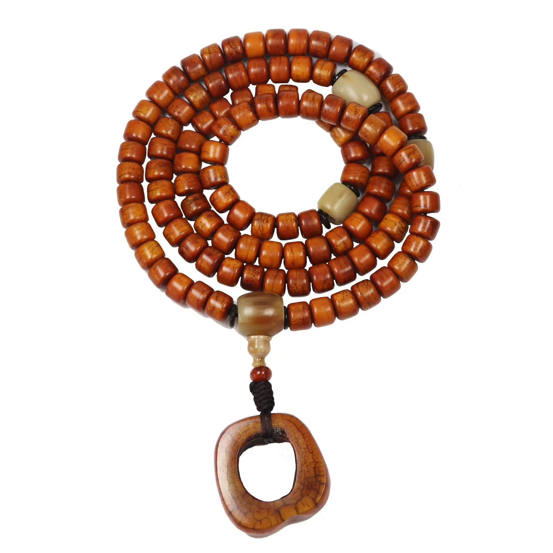 Xizang Yak Bone Bracelet with 108 Beads Old Material - Image 6