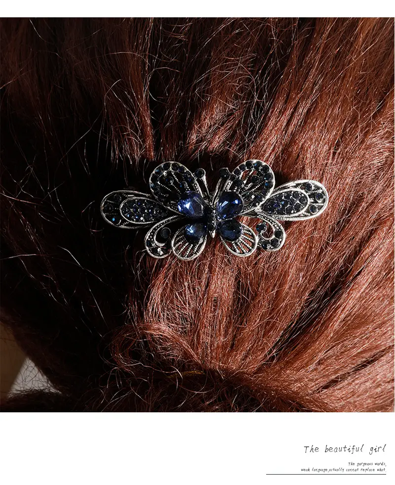 Crystal Butterfly Hairpin for Women Korean Style — feature 5