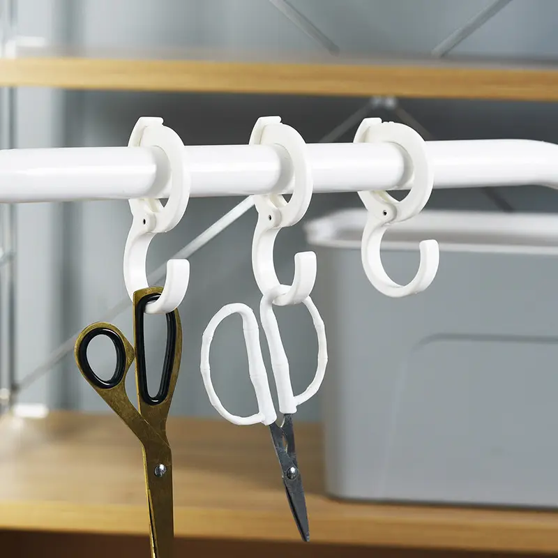 Silver S-Shape Clothes Hanger Rack for Wood Surfaces - Image 4