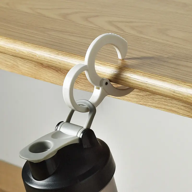 Silver S-Shape Clothes Hanger Rack for Wood Surfaces - Image 5