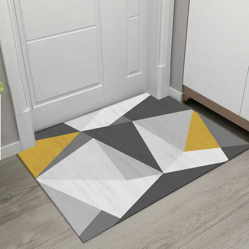 Nordic Geometric Floor Mat for Doors