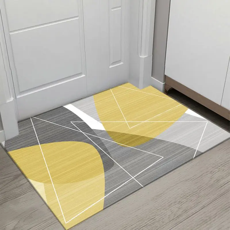 Nordic Geometric Floor Mat for Doors