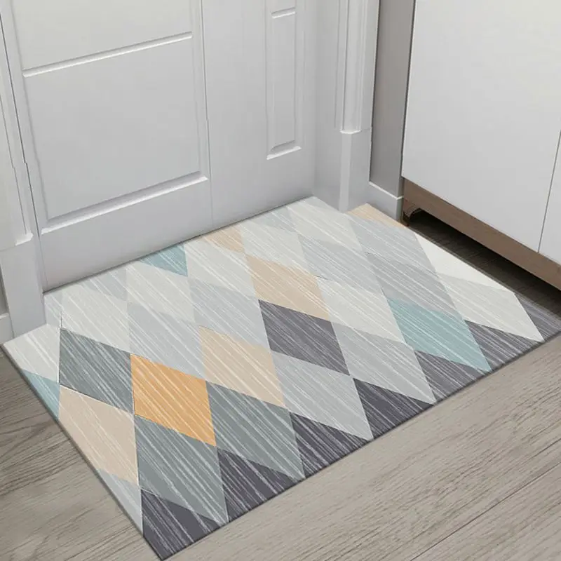 Nordic Geometric Floor Mat for Doors