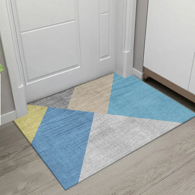 Nordic Geometric Floor Mat for Doors