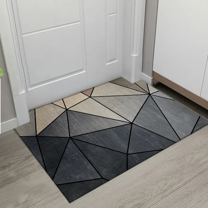Nordic Geometric Floor Mat for Doors