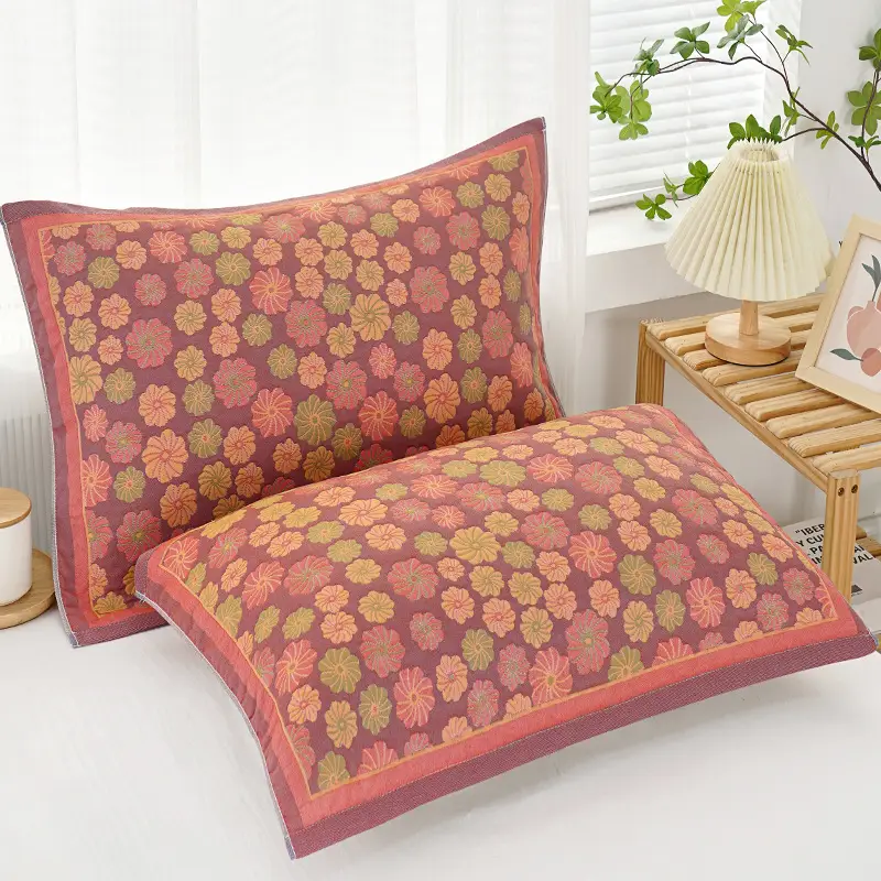 Cotton Multi-Layer Pillow Towel with Cartoon Pattern - Image 5
