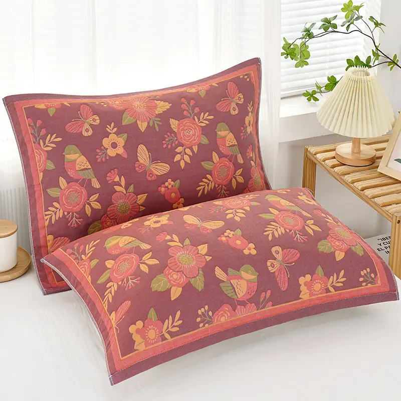 Cotton Multi-Layer Pillow Towel with Cartoon Pattern - Image 6