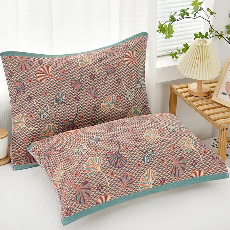 Cotton Multi-Layer Pillow Towel with Cartoon Pattern - Image 7