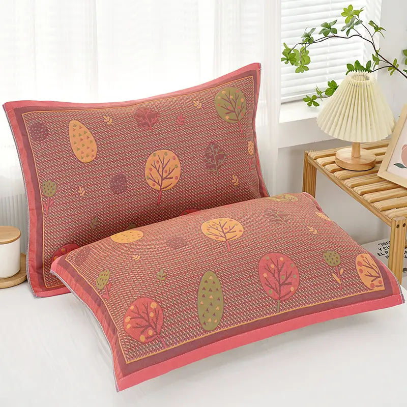 Cotton Multi-Layer Pillow Towel with Cartoon Pattern - Image 9