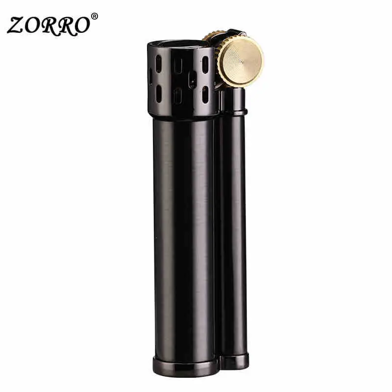Zorro Cylindrical Windproof Lighter Windproof Creative Lighter Compact Gift Z537 - Image 9