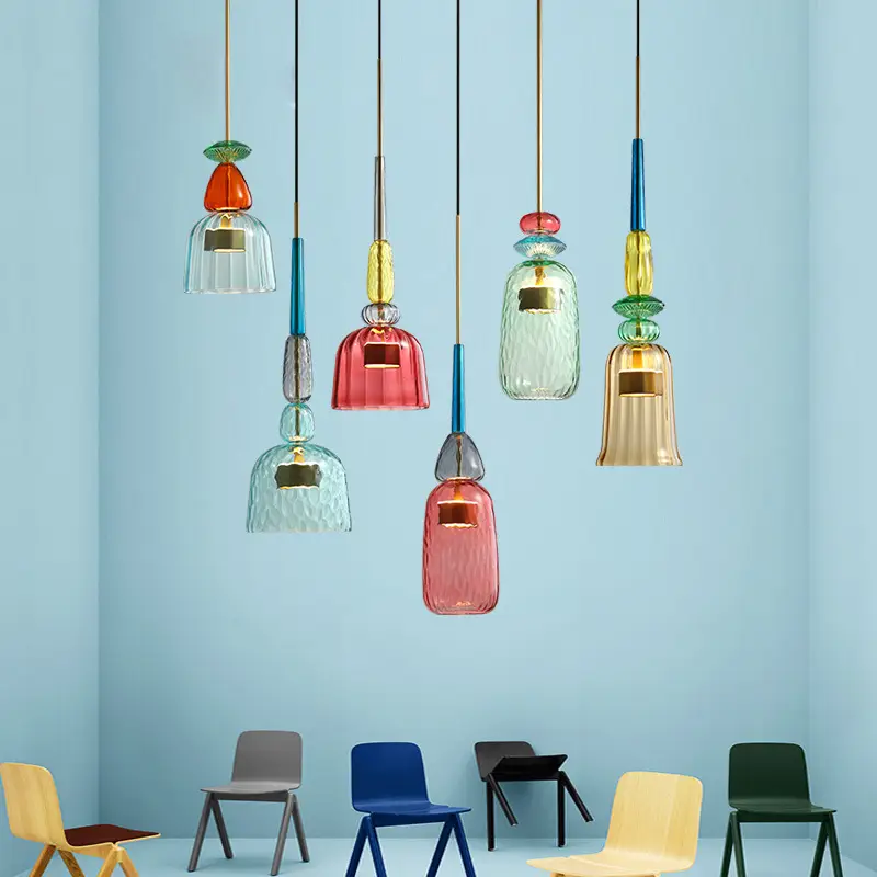 Nordic Post-Modern Hanging Chandelier Set of 4 - Image 2
