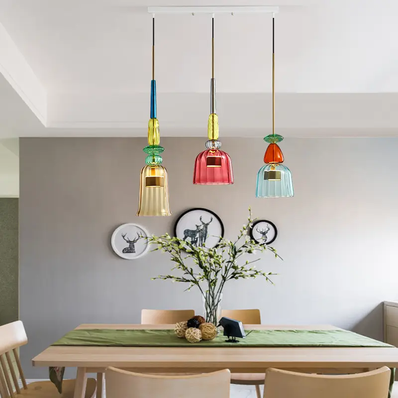 Nordic Post-Modern Hanging Chandelier Set of 4 - Image 4