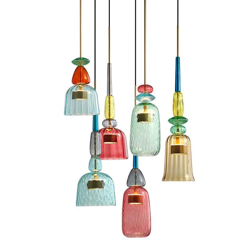 Nordic Post-Modern Hanging Chandelier Set of 4 - Image 5