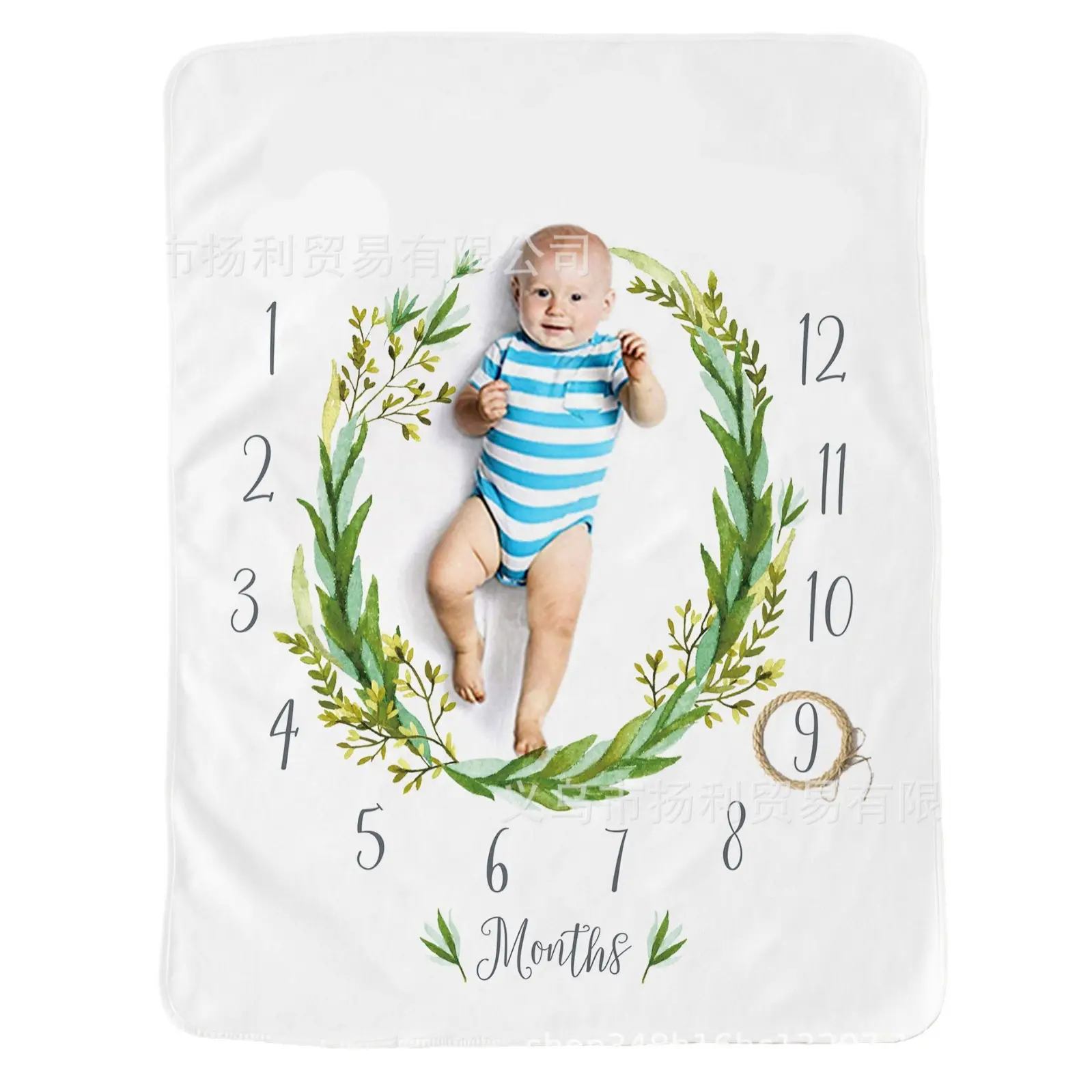 Baby Milestone Blanket with Flower Design for Kids