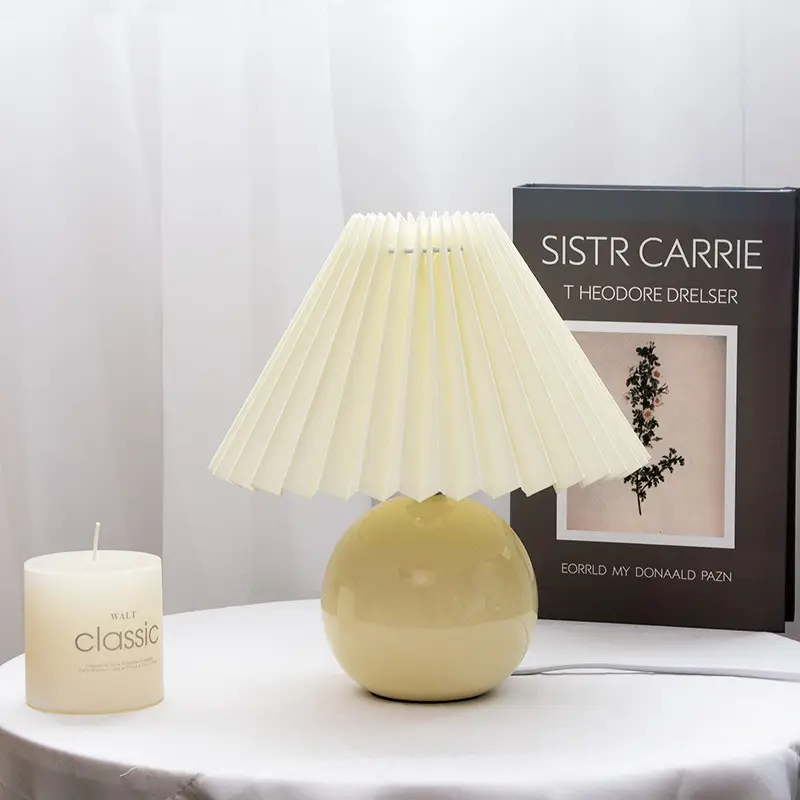 Small Table Lamp for Bedroom & Home Decor