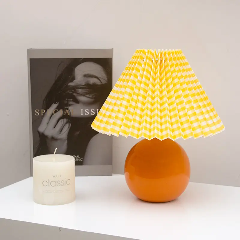 Small Table Lamp for Bedroom & Home Decor