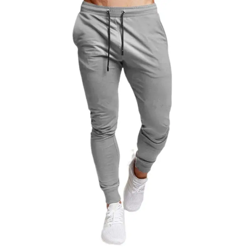 Men's Grey Running Training Pants Casual Fit - Image 7